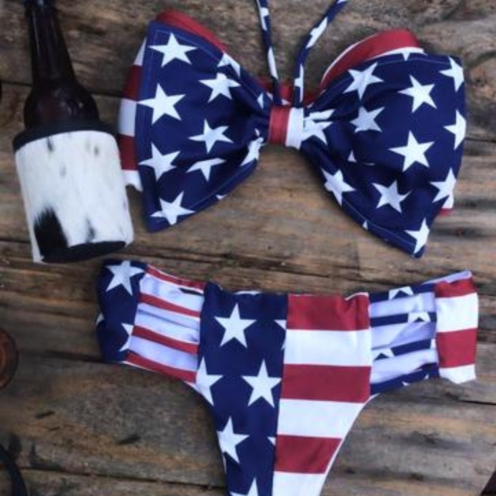 'All American Girl' Fourth of July Handmade Bikini